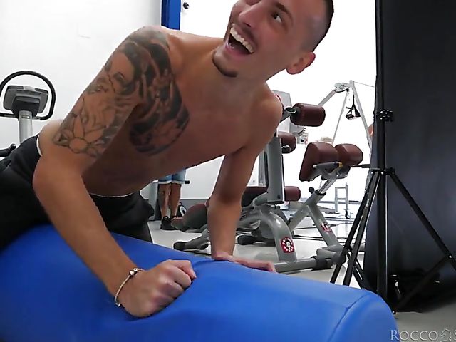 Blue Angy - MILF gangbang outside in Rocco's Academy