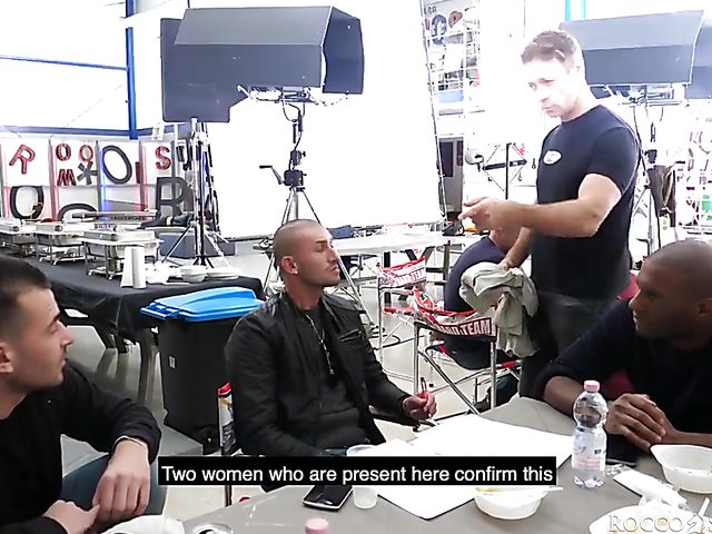 Blue Angy - MILF gangbang outside in Rocco's Academy