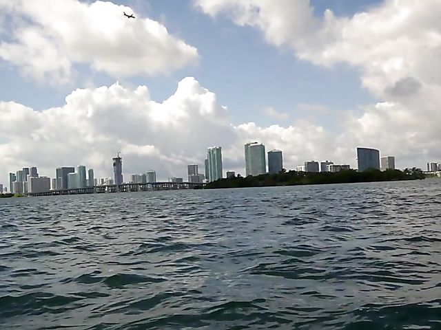 Thick teen Brie Viano flashing in the sea and banging outdoors