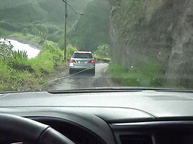 Teen car fingering and flashing in nature with cute GF Melody Marks