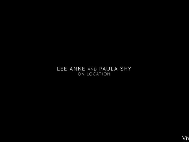 Behind the scenes of Viv Thomas lesbian photoshoot with Lee Anne and Paula Shy