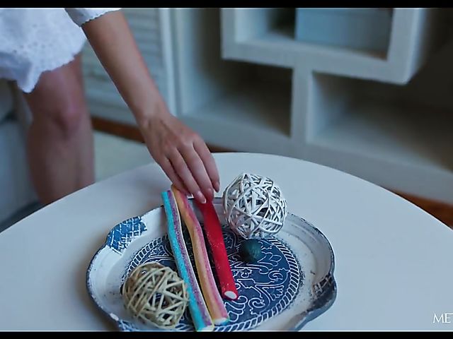 Candy pussy insertion and screaming masturbation in red panties with Lisa Dawn