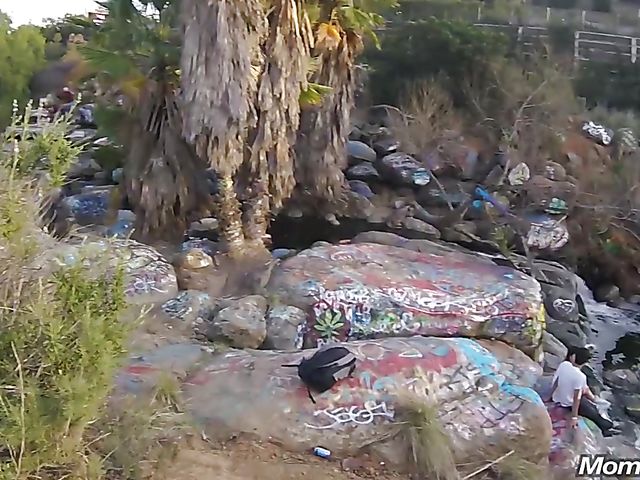 MILF public tits flashing and fucking with breasty Amber