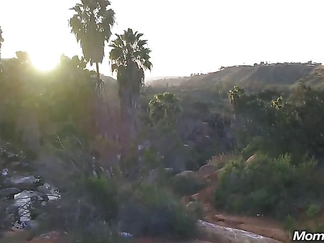 MILF public tits flashing and fucking with breasty Amber