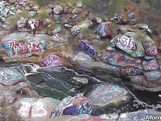 MILF public tits flashing and fucking with breasty Amber