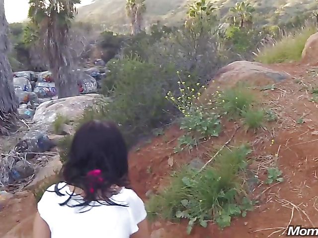 MILF public tits flashing and fucking with breasty Amber