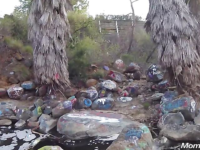 MILF public tits flashing and fucking with breasty Amber