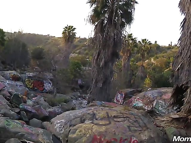 MILF public tits flashing and fucking with breasty Amber