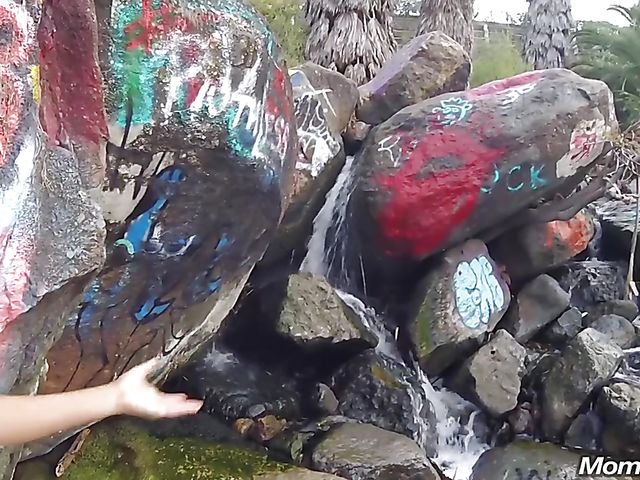 MILF public tits flashing and fucking with breasty Amber