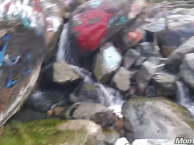 MILF public tits flashing and fucking with breasty Amber