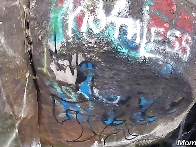 MILF public tits flashing and fucking with breasty Amber