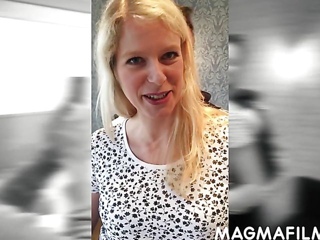 Vaginal german DP with picked up blonde Claudia Swea