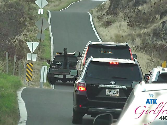 Enjoying naughty Carmen Rae's feet POV