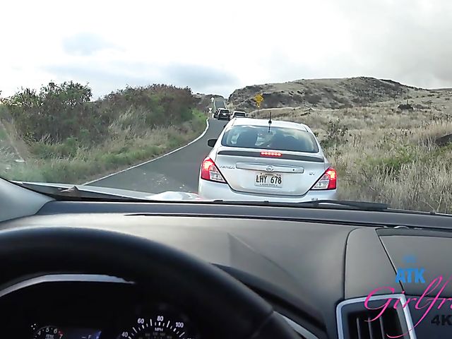 Enjoying naughty Carmen Rae's feet POV