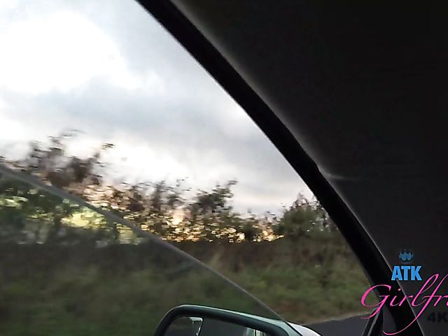 Enjoying naughty Carmen Rae's feet POV