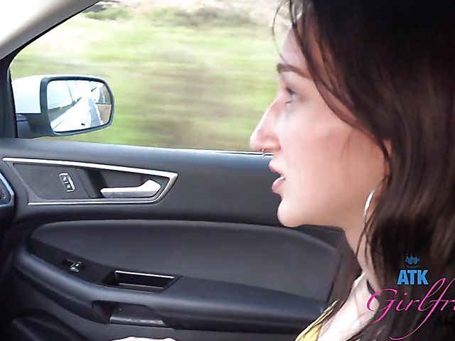 Enjoying naughty Carmen Rae's feet POV