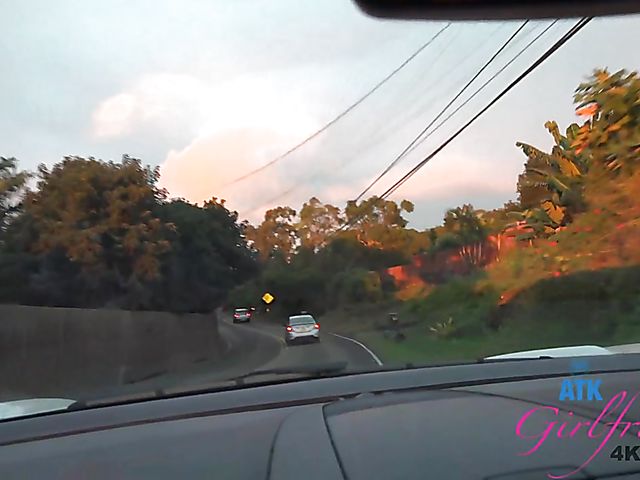 Enjoying naughty Carmen Rae's feet POV