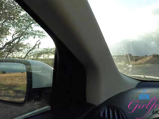 Enjoying naughty Carmen Rae's feet POV