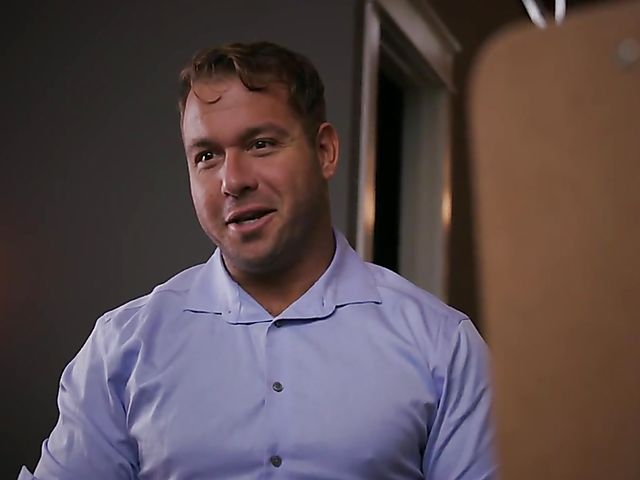 India Summer - MILF doggy style in a pillory with a dirty artist