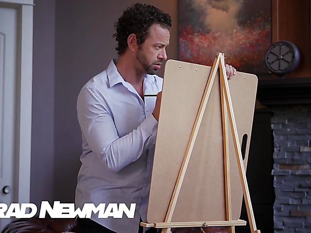 India Summer - MILF doggy style in a pillory with a dirty artist