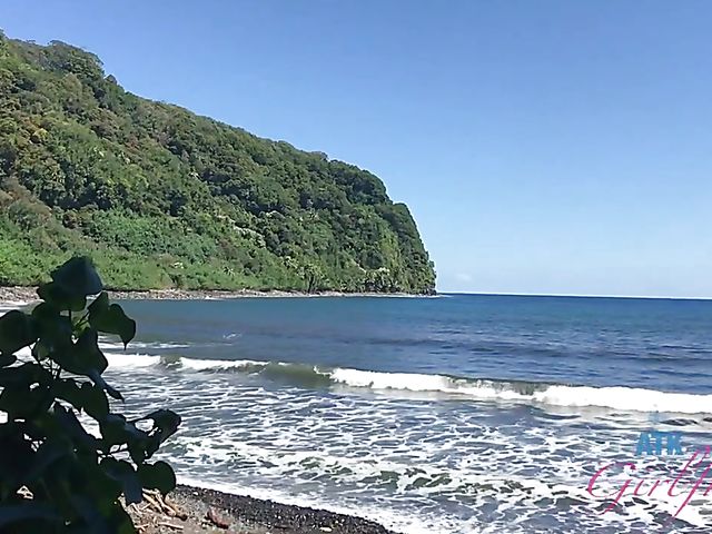 Cute teen POV at home and nude beach fun with Kyler Quinn