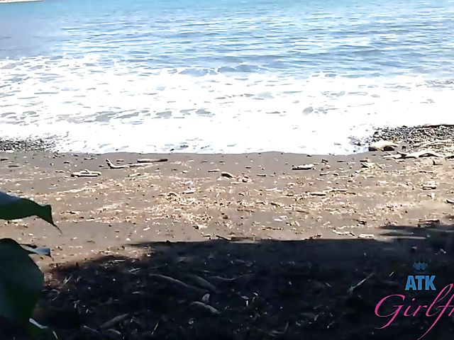 Cute teen POV at home and nude beach fun with Kyler Quinn