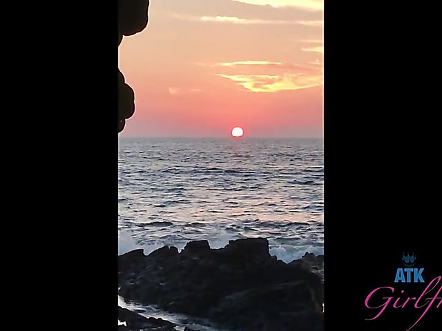 Nudist beach posing and sex by the ocean with Kenzie Reeves