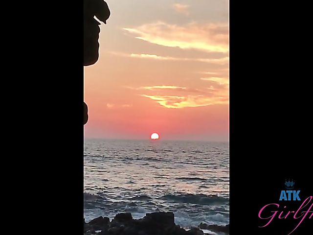 Nudist beach posing and sex by the ocean with Kenzie Reeves