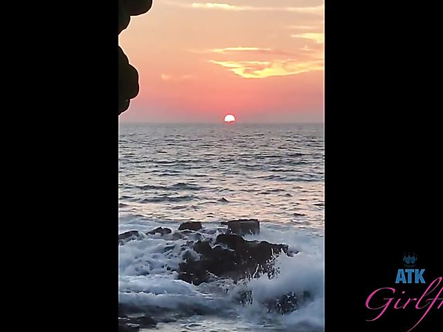 Nudist beach posing and sex by the ocean with Kenzie Reeves