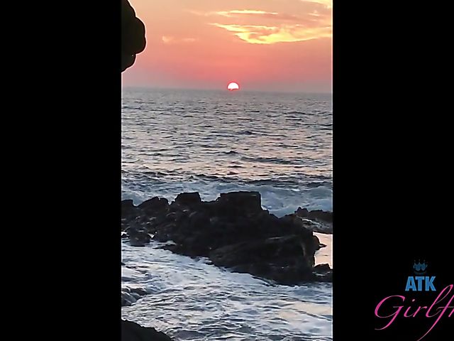 Nudist beach posing and sex by the ocean with Kenzie Reeves