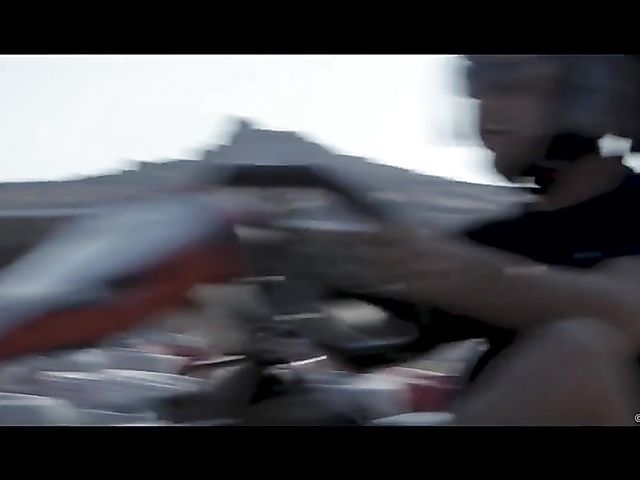 Nancy A and Melody Petite play with lesbian toys on Mykonos