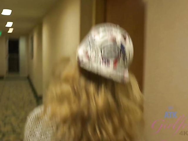 POV blonde with pretty feet Taylor Whyte gets nasty in the hotel room