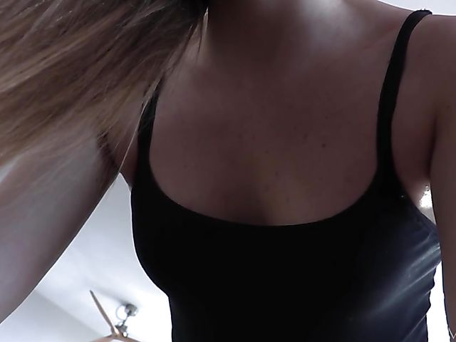 Nude yoga in the living room with tall gymnast Matilda Sun