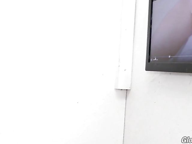 Gloryhole interracial scene with naturally busty Violet Myers