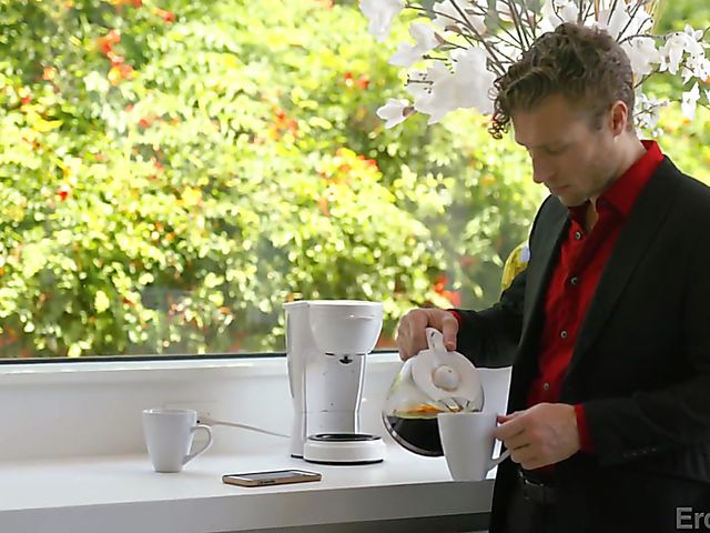 Cute asian teen Vina Sky starts the day with shower and sex