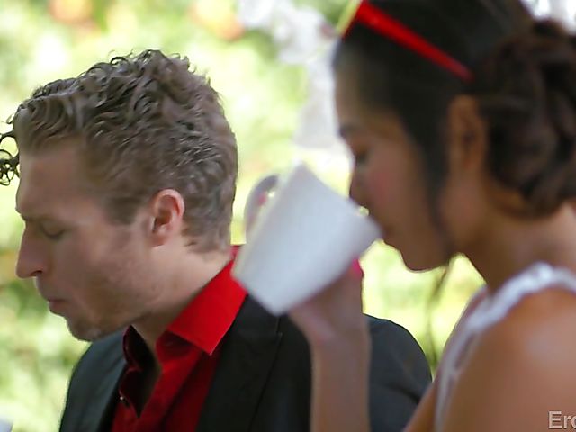 Cute asian teen Vina Sky starts the day with shower and sex