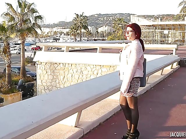 French redhead mature double penetration outdoors and indoors featuring Lilie