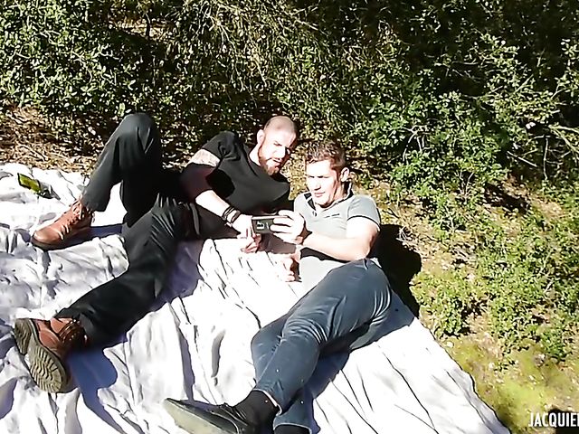 French redhead mature double penetration outdoors and indoors featuring Lilie