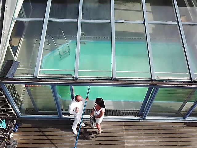  Hard fuck with greek brunette Inna Innaki doing it with her white bra on