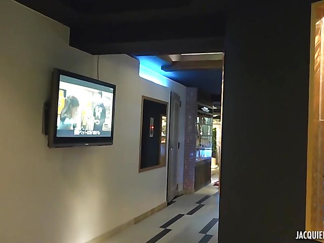 21-year-old Japanese slut from Tokyo Aiko takes french and asian cocks in a threesome