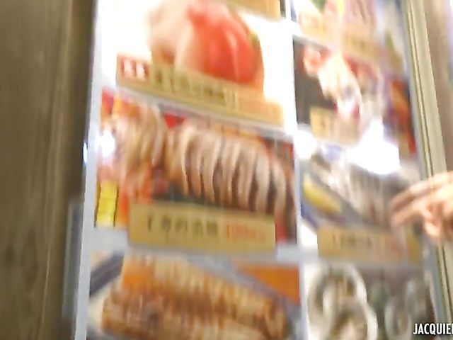 21-year-old Japanese slut from Tokyo Aiko takes french and asian cocks in a threesome