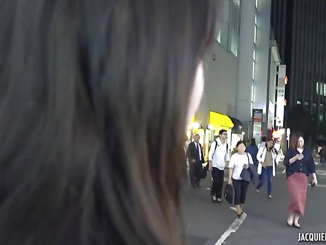 21-year-old Japanese slut from Tokyo Aiko takes french and asian cocks in a threesome