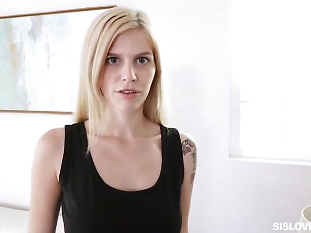 His pale blonde stepsis Megan Holly loves his prick