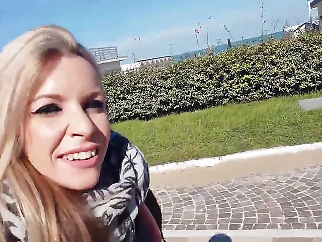 Public sex adventure and anal in bed with Italian slut Tina Chanel