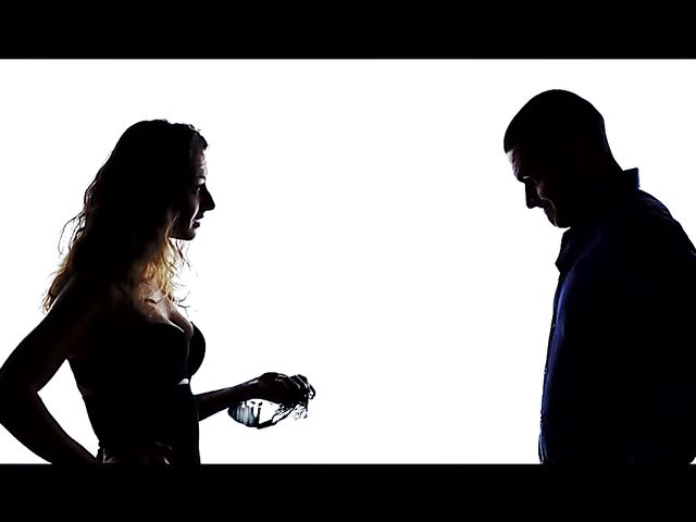 Sex Art lovers banging in bed featuring Emylia Argan