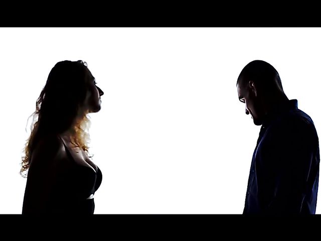 Sex Art lovers banging in bed featuring Emylia Argan