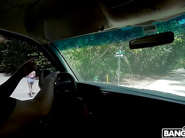 Van fuck for cash with young easy blonde Dixie Lynn