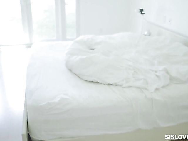 Busty sister Indica Flower finds out more about stepbrother's love