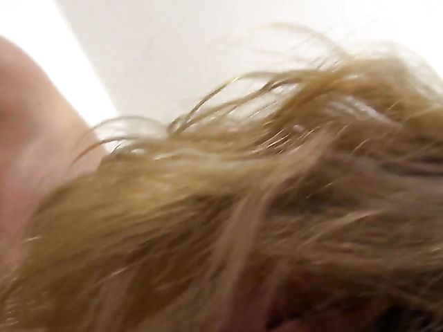 Shaved teen with long pussy lips shows her creampie