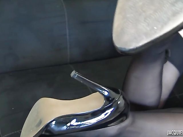 French stockings sex with 20-year-old student Marion